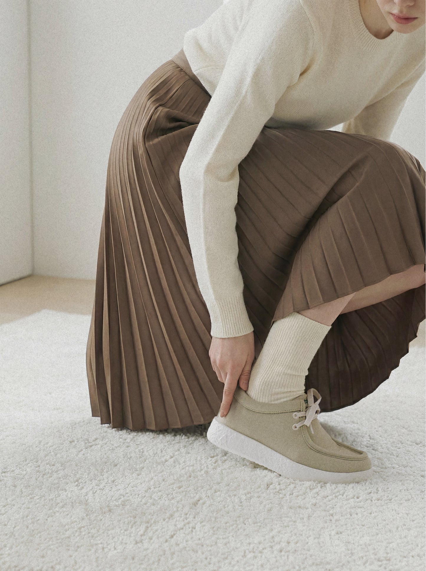 【ルムトン ワラビー】履き心地のよい 軽い メリノウール スニーカー