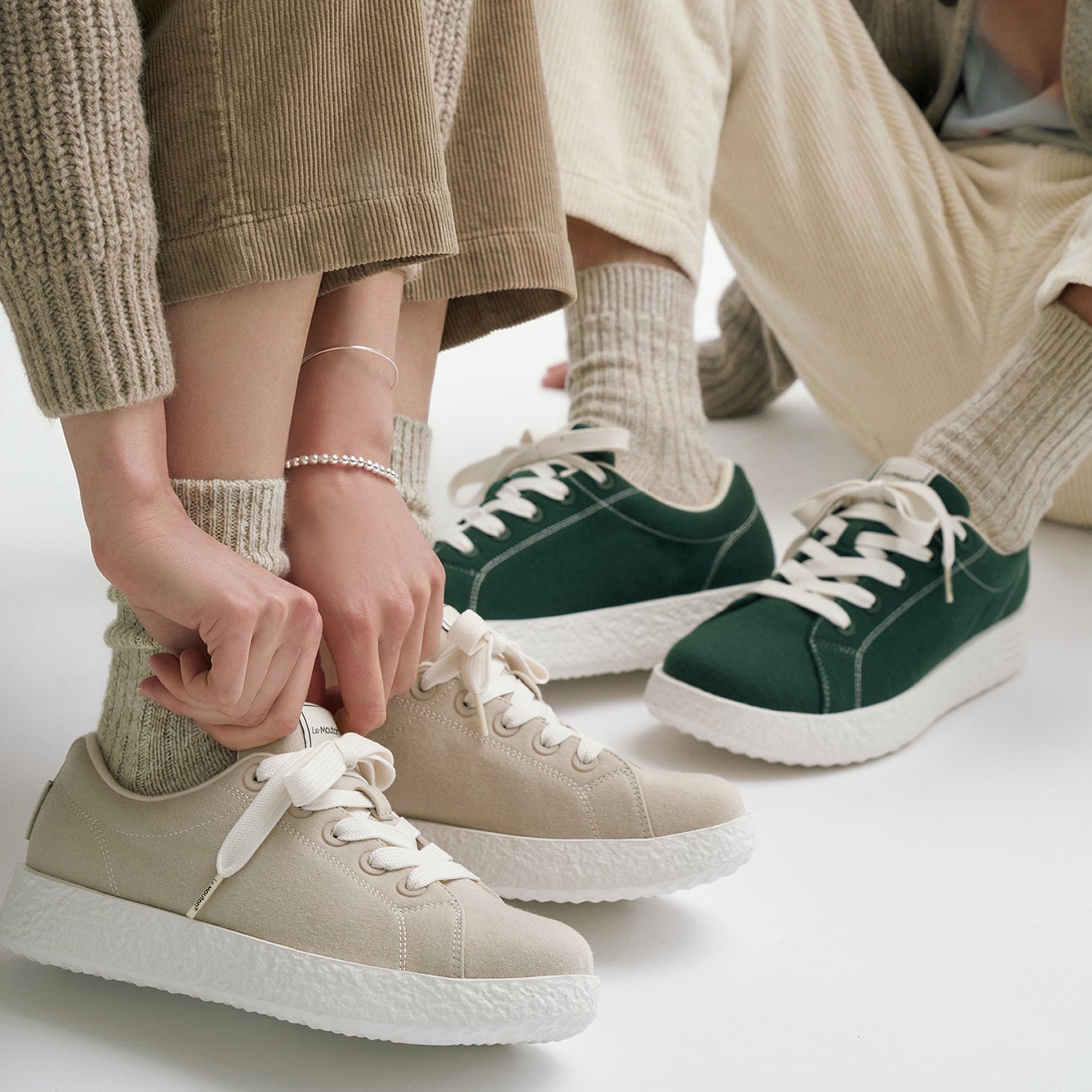 LeMouton ルムトン】履き心地のよいメリノウールスニーカー、ルムトン