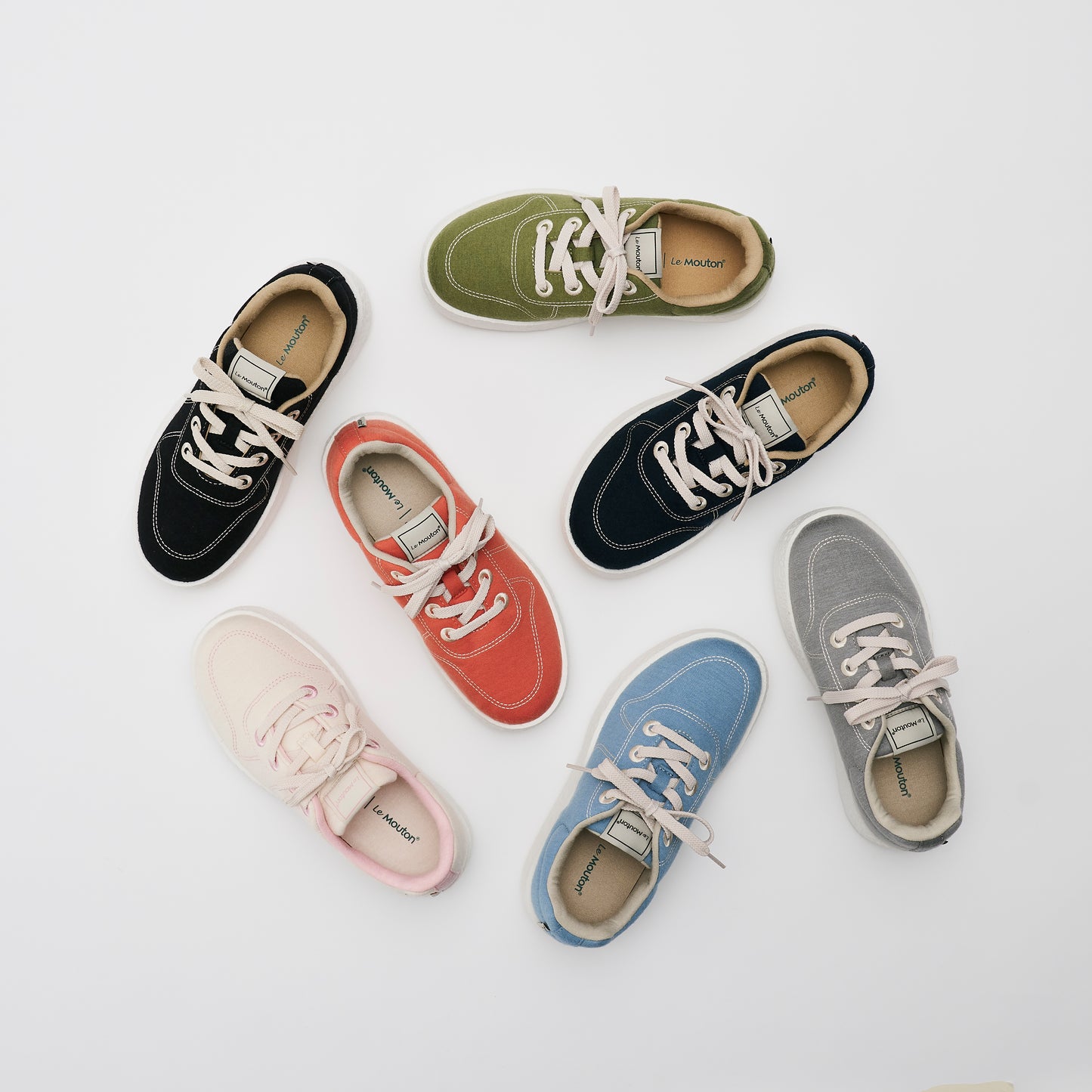 【ルムトン メイト】履き心地のよい 軽い メリノウール スニーカー