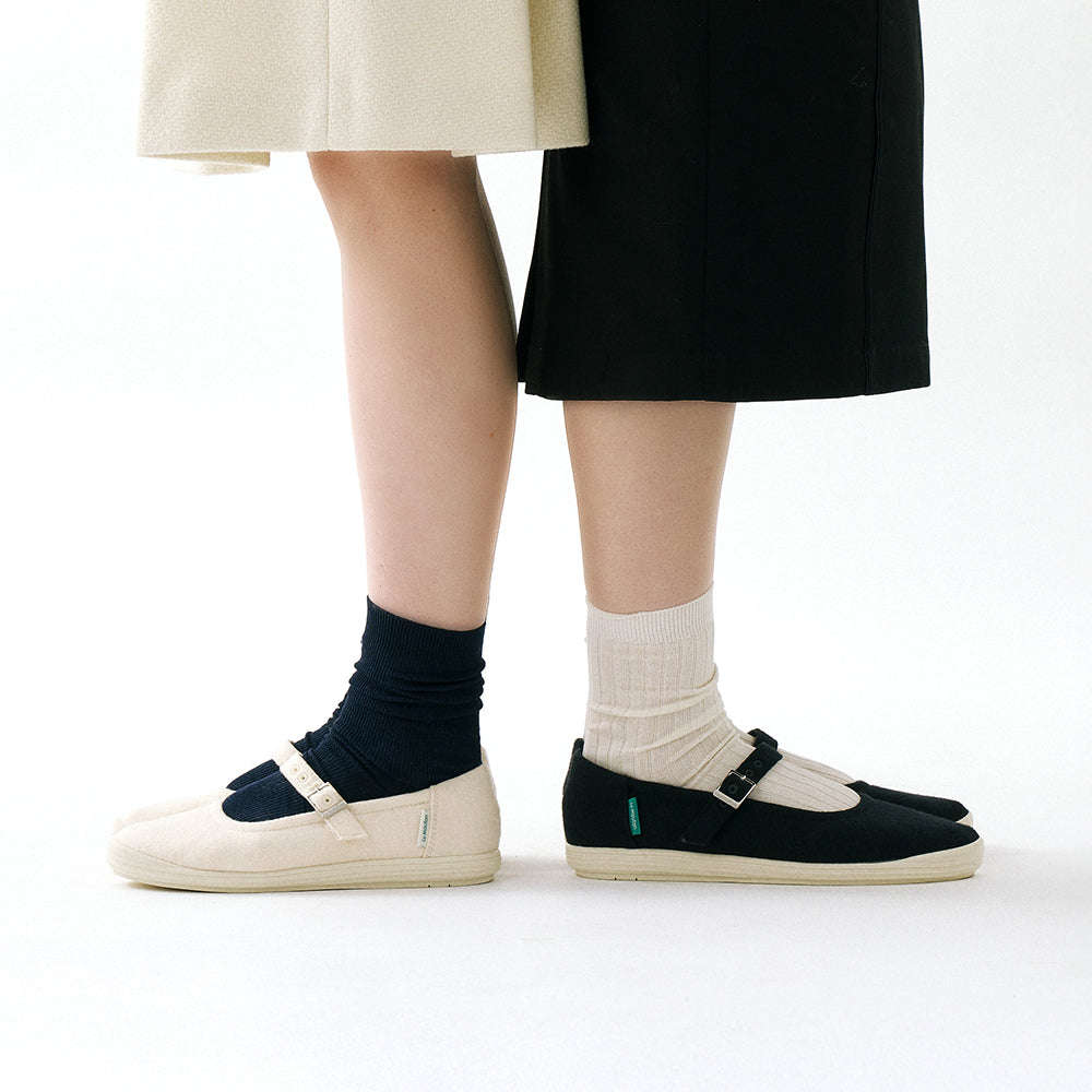 【ルムトン スイート】履き心地のよい 軽い メリノウール フラットシューズ