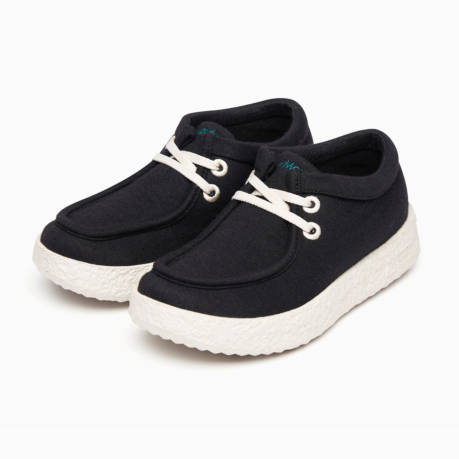 【ルムトン ワラビー BLACK】履き心地のよい 軽い メリノウール スニーカー